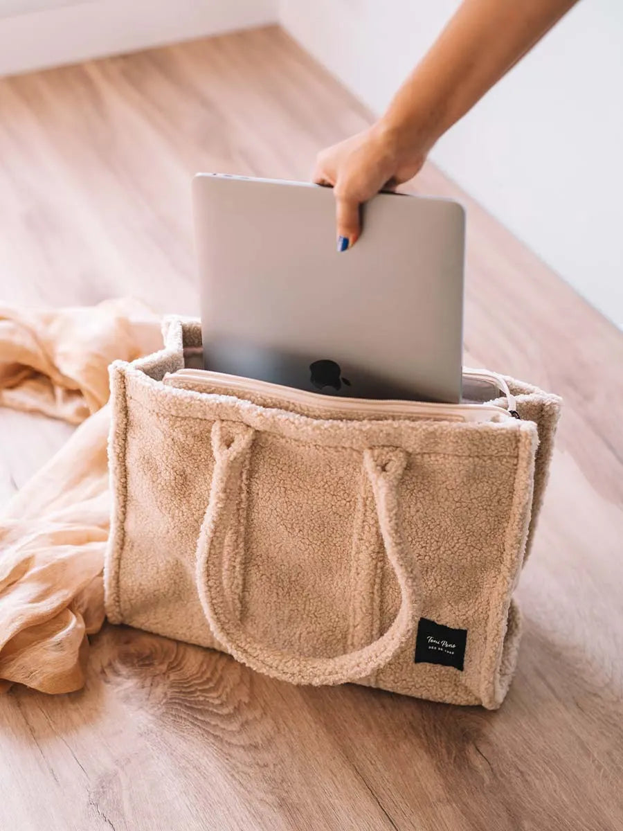 Complementos - Bolso shopper de mujer tipo borrego | GWEN - Toni Pons