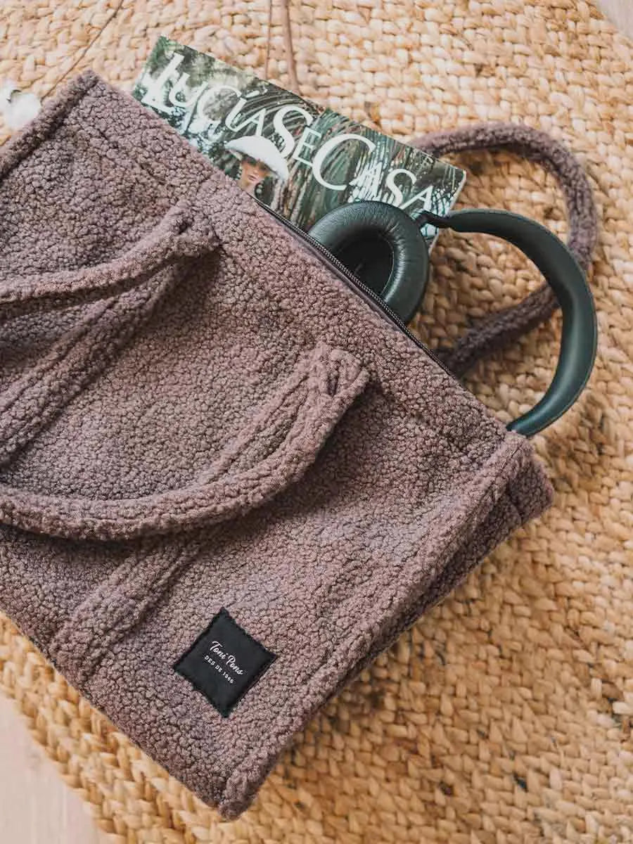 Complementos - Bolso shopper de mujer tipo borrego | GWEN - Toni Pons