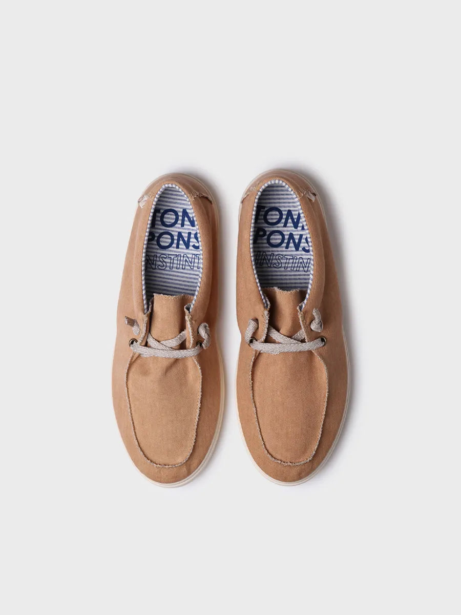 zapatillas hombre - Zapato de hombre en algodón con cordones | IAN  - Toni Pons