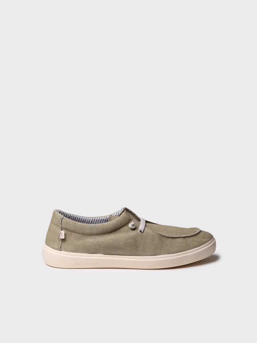 zapatillas hombre - Zapato de hombre en algodón con cordones | IAN - Toni Pons