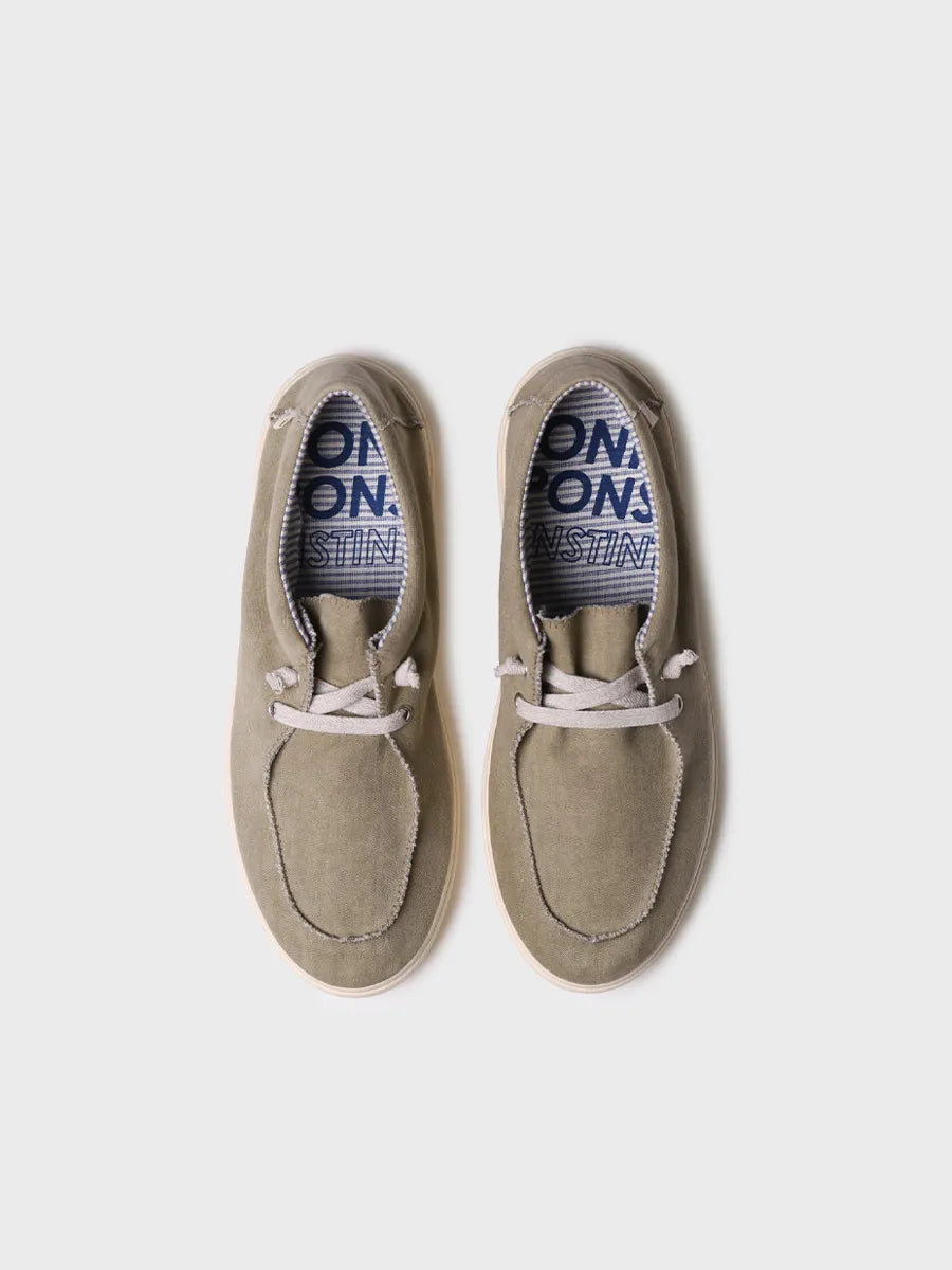 zapatillas hombre - Zapato de hombre en algodón con cordones | IAN  - Toni Pons