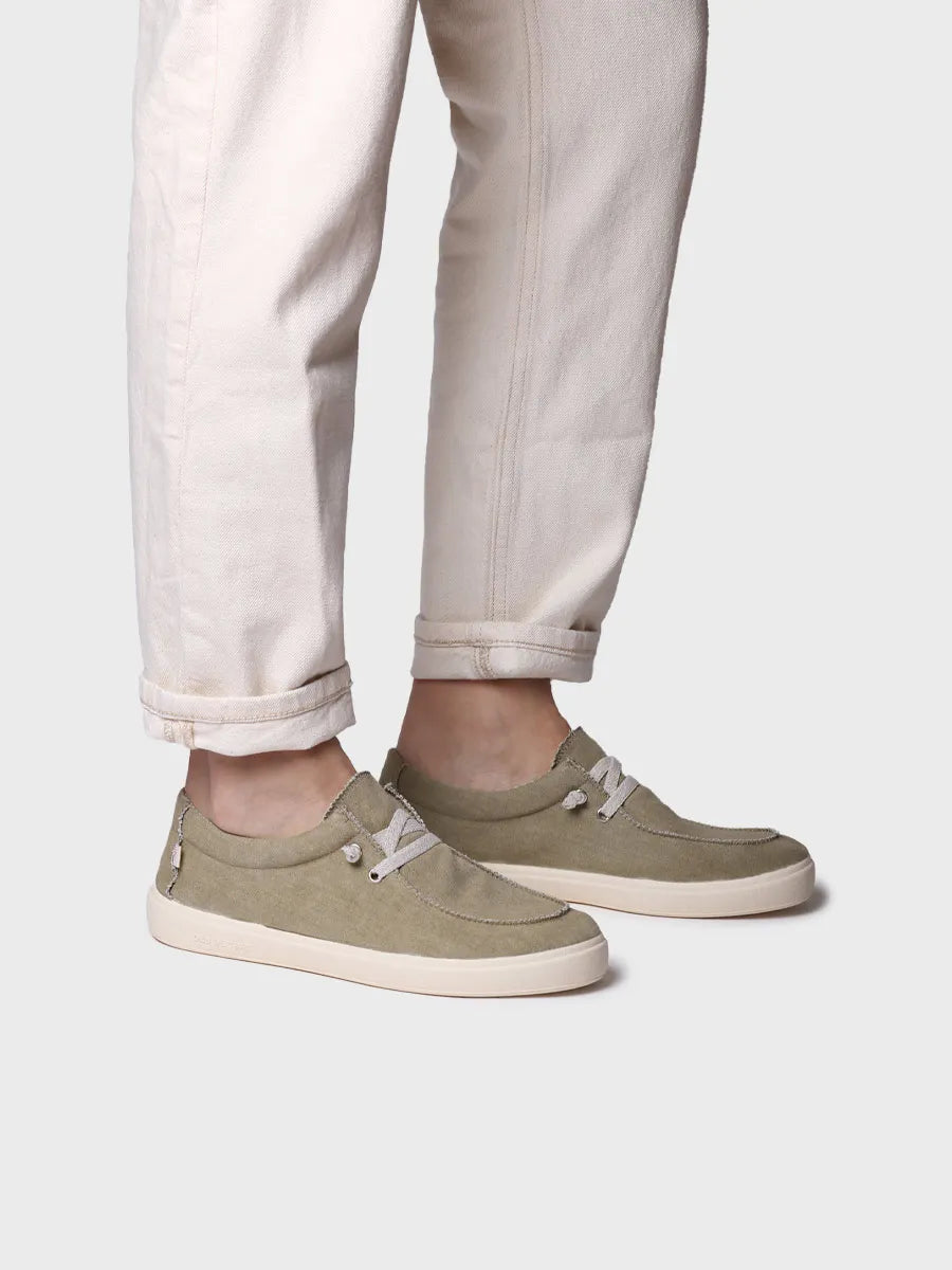 zapatillas hombre - Zapato de hombre en algodón con cordones | IAN  - Toni Pons