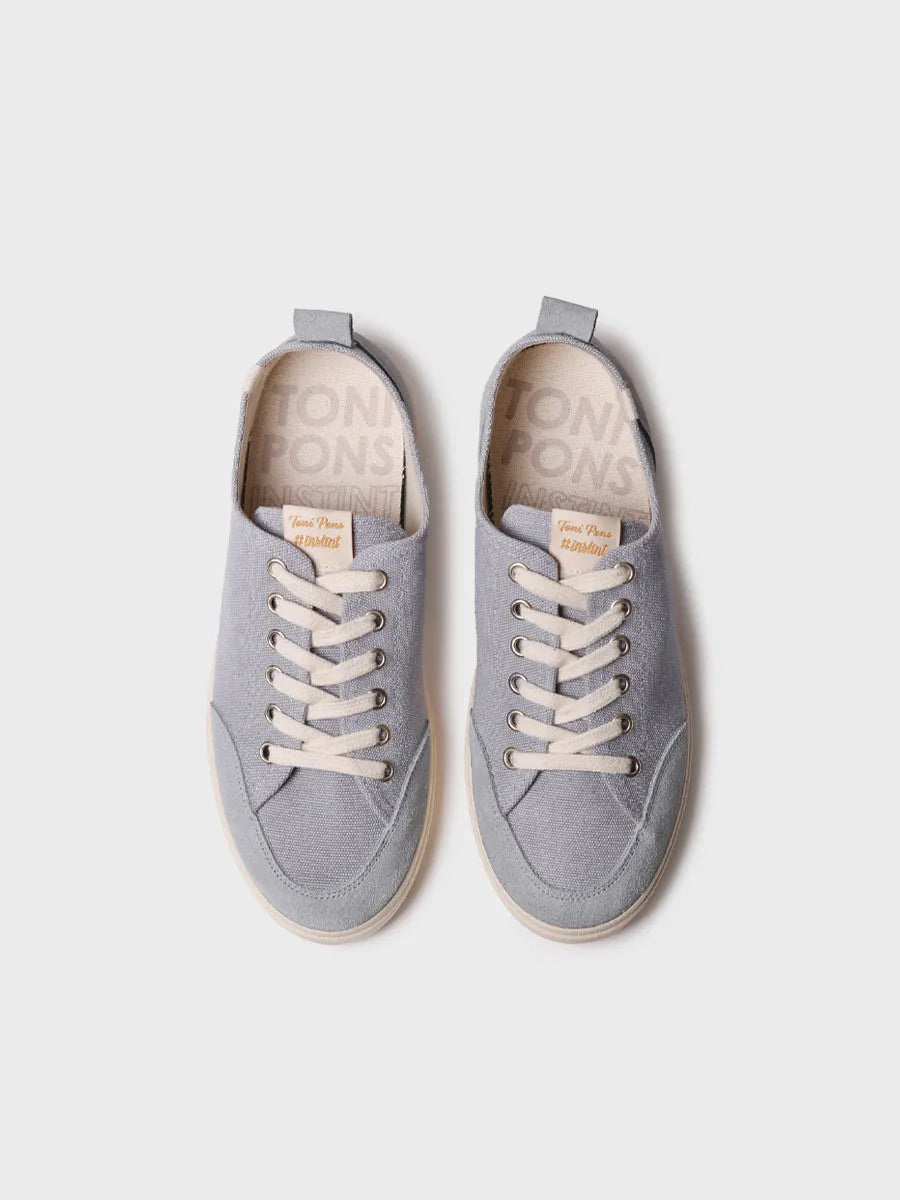 zapatillas mujer - Zapatilla deportiva de mujer en algodón con cordones | IBAR - Toni Pons