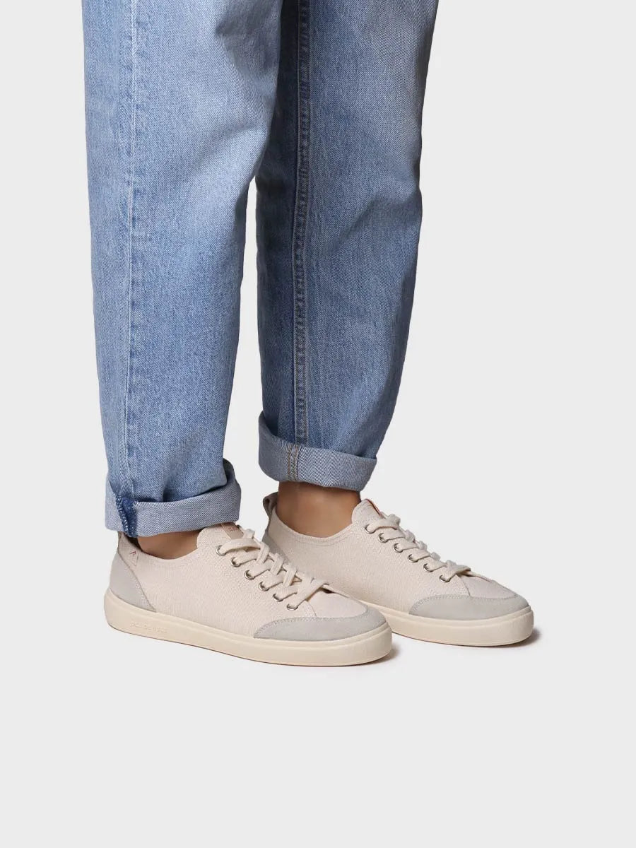 zapatillas mujer - Zapatilla deportiva de mujer en algodón con cordones | IBAR - Toni Pons