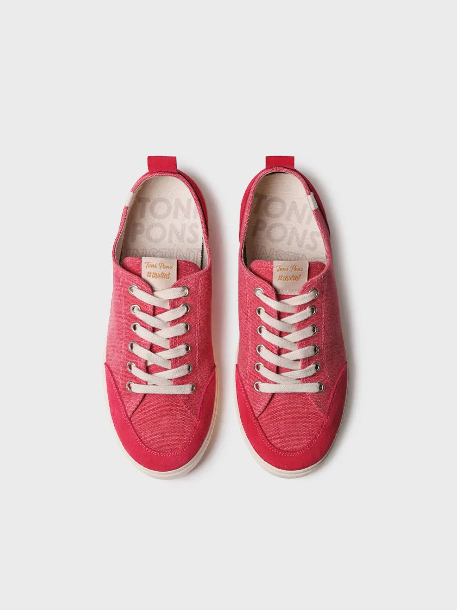 zapatillas mujer - Zapatilla deportiva de mujer en algodón con cordones | IBAR - Toni Pons