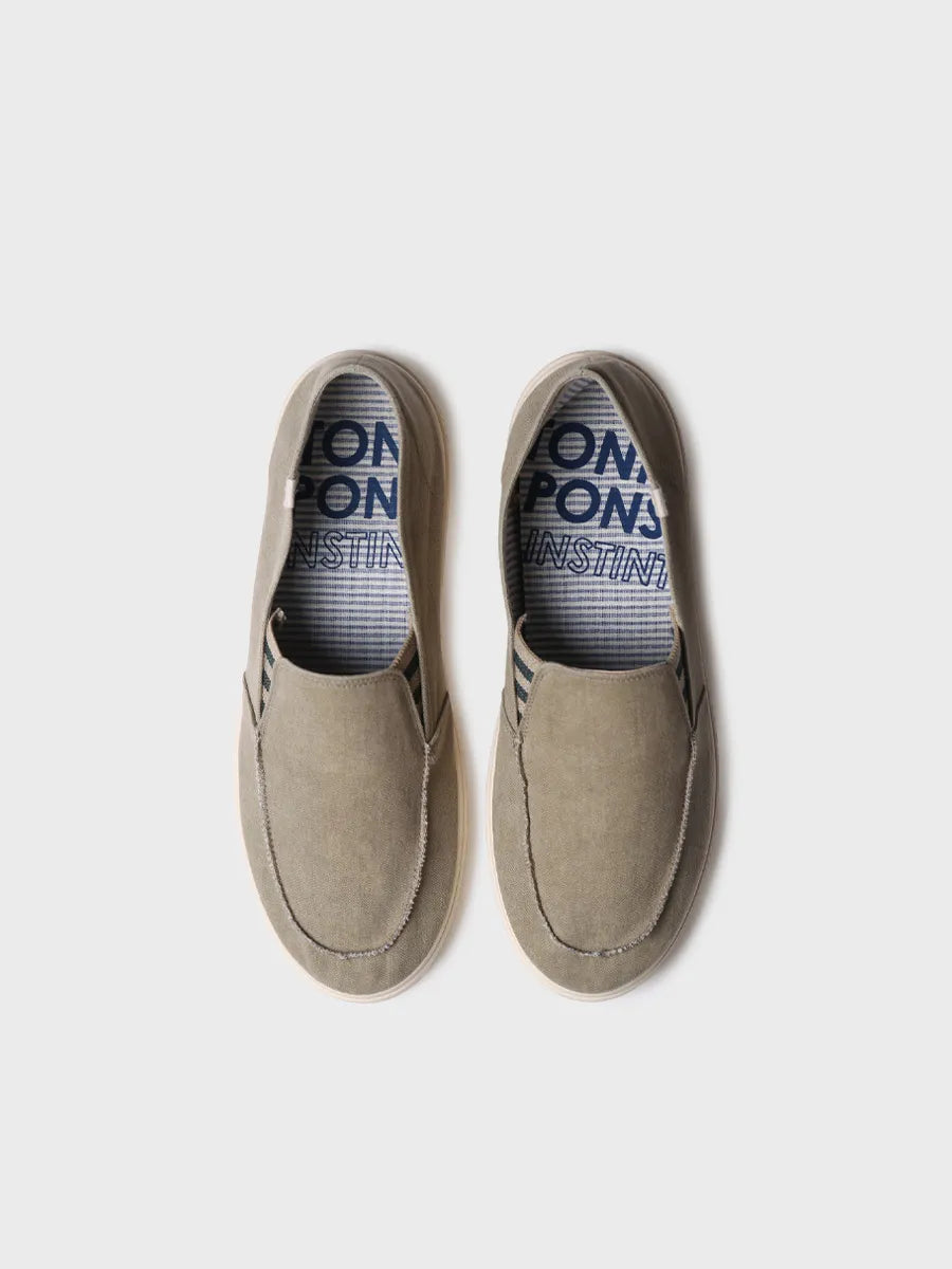 zapatillas hombre - Zapato cerrado de hombre en algodón con elásticos laterales | ILARI - Toni Pons