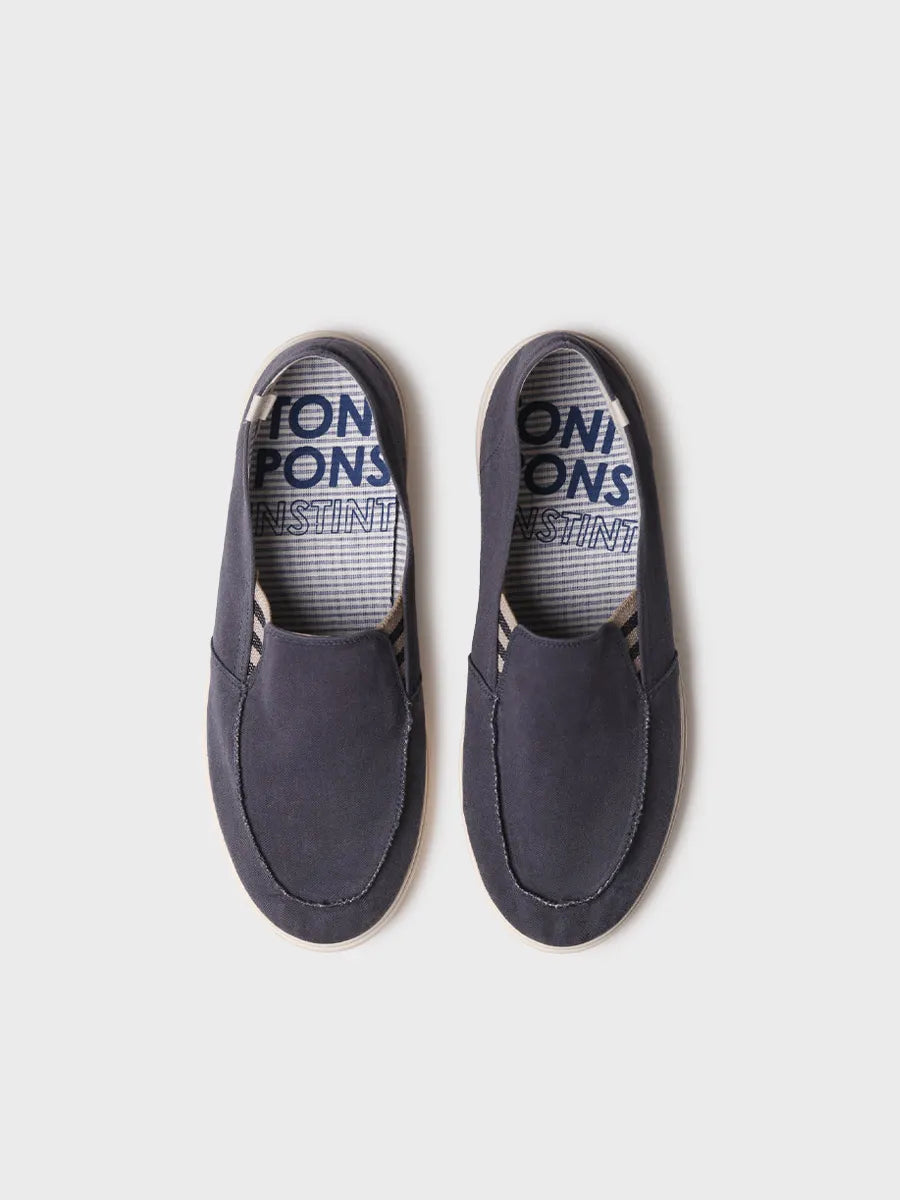 zapatillas hombre - Zapato cerrado de hombre en algodón con elásticos laterales | ILARI - Toni Pons