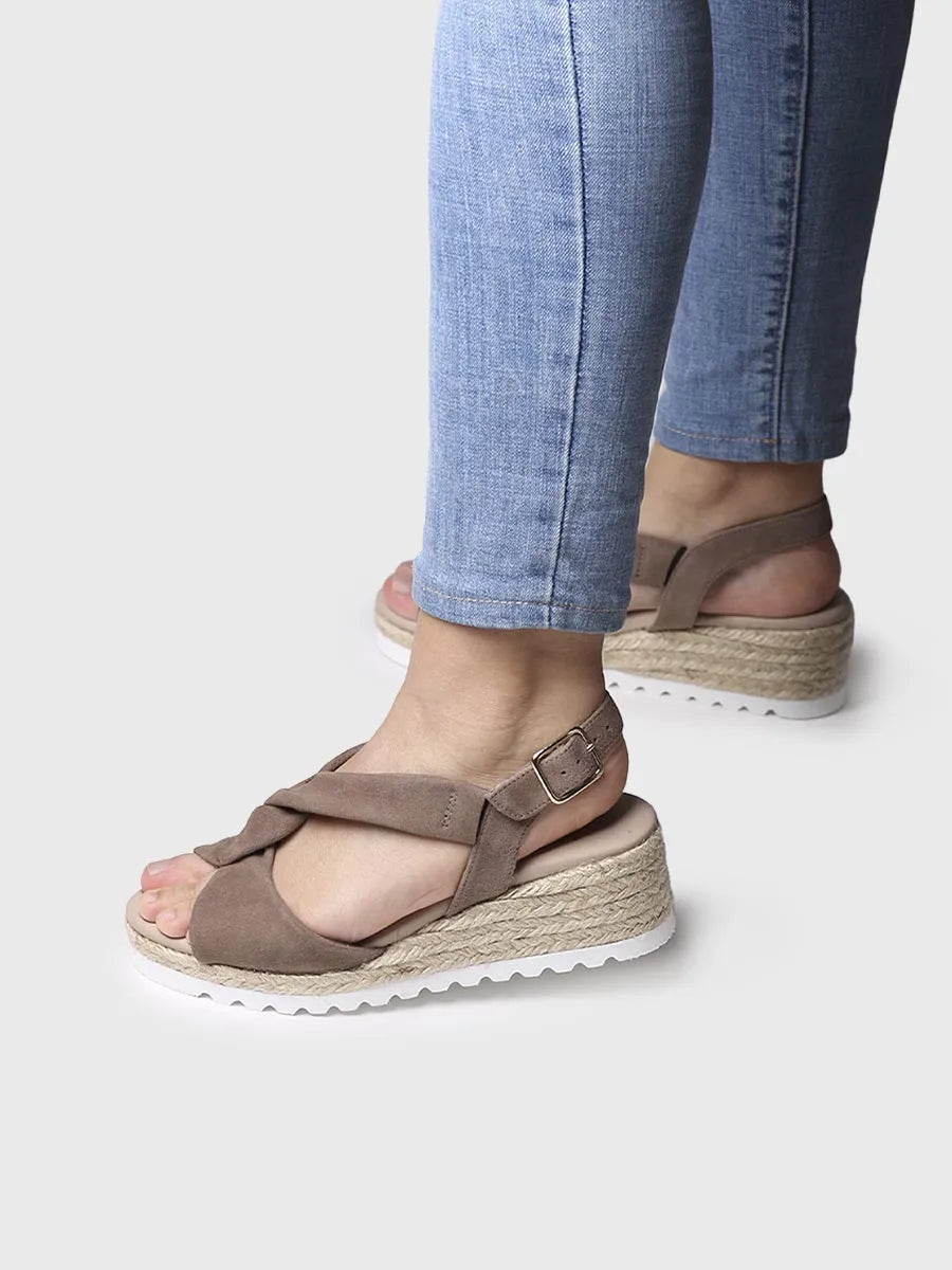 Sandalias mujer - Sandalia de cuña en piel - Toni Pons