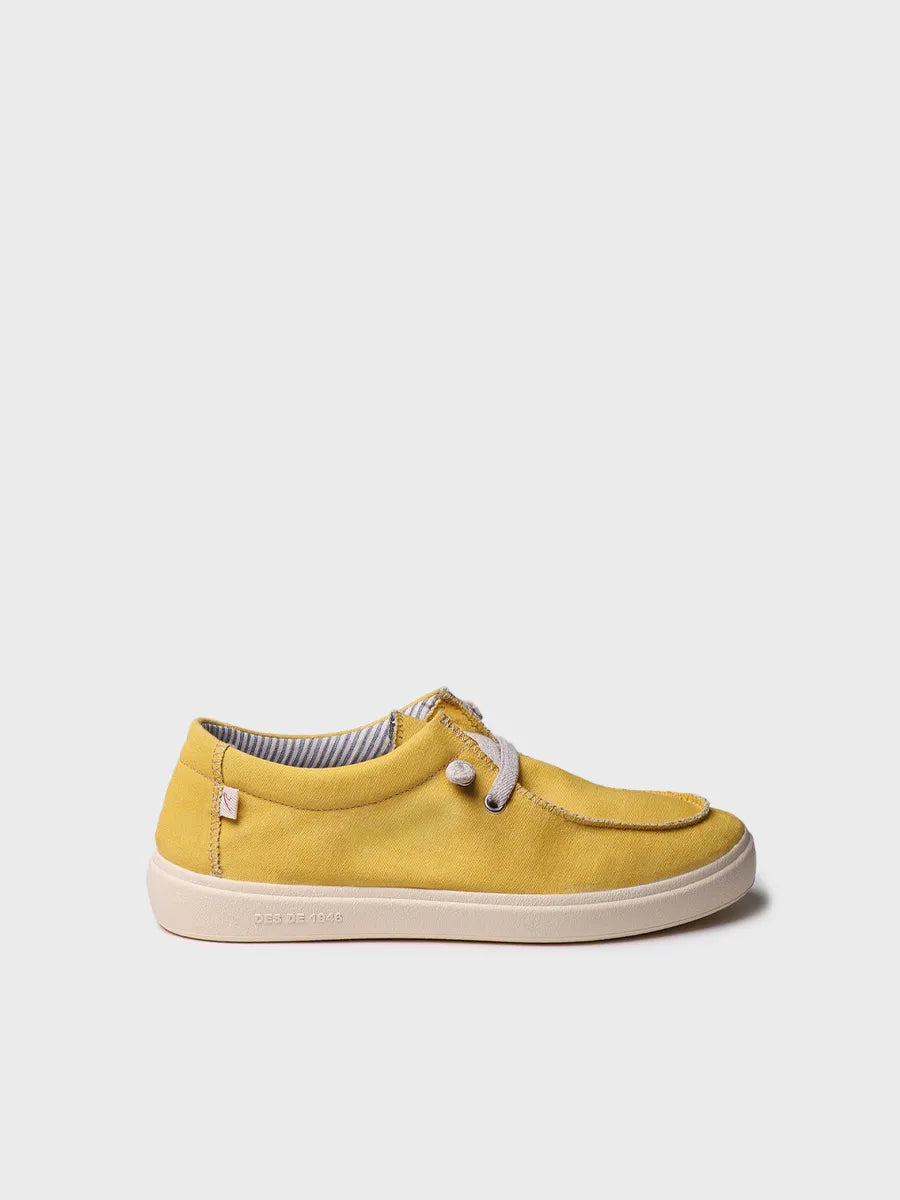 zapatillas mujer - Zapato de mujer en algodón con cordones elásticos | IRELIA - Toni Pons