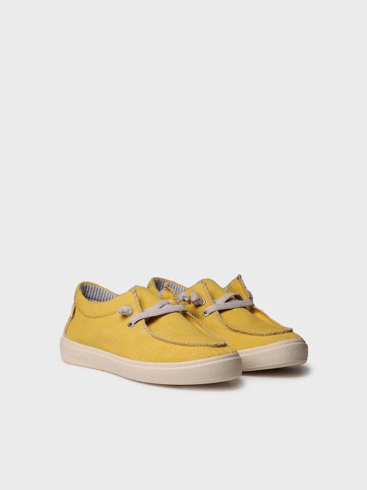 zapatillas mujer - Zapato de mujer en algodón con cordones elásticos | IRELIA - Toni Pons