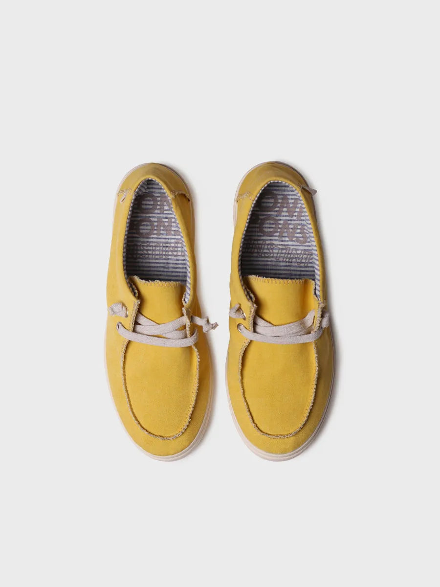 zapatillas mujer - Zapato de mujer en algodón con cordones elásticos | IRELIA - Toni Pons
