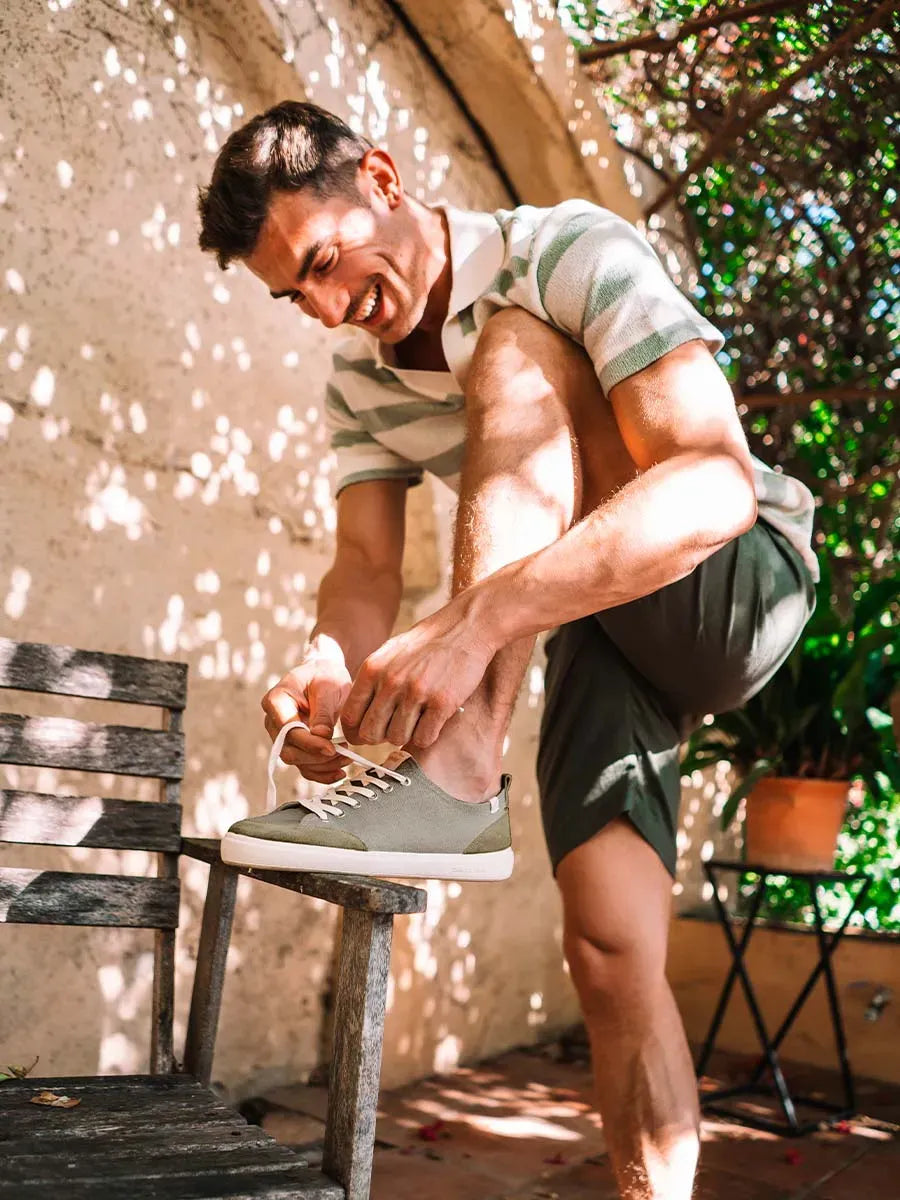 zapatillas hombre - Zapatilla deportiva de hombre en algodón con cordones | IRON - Toni Pons