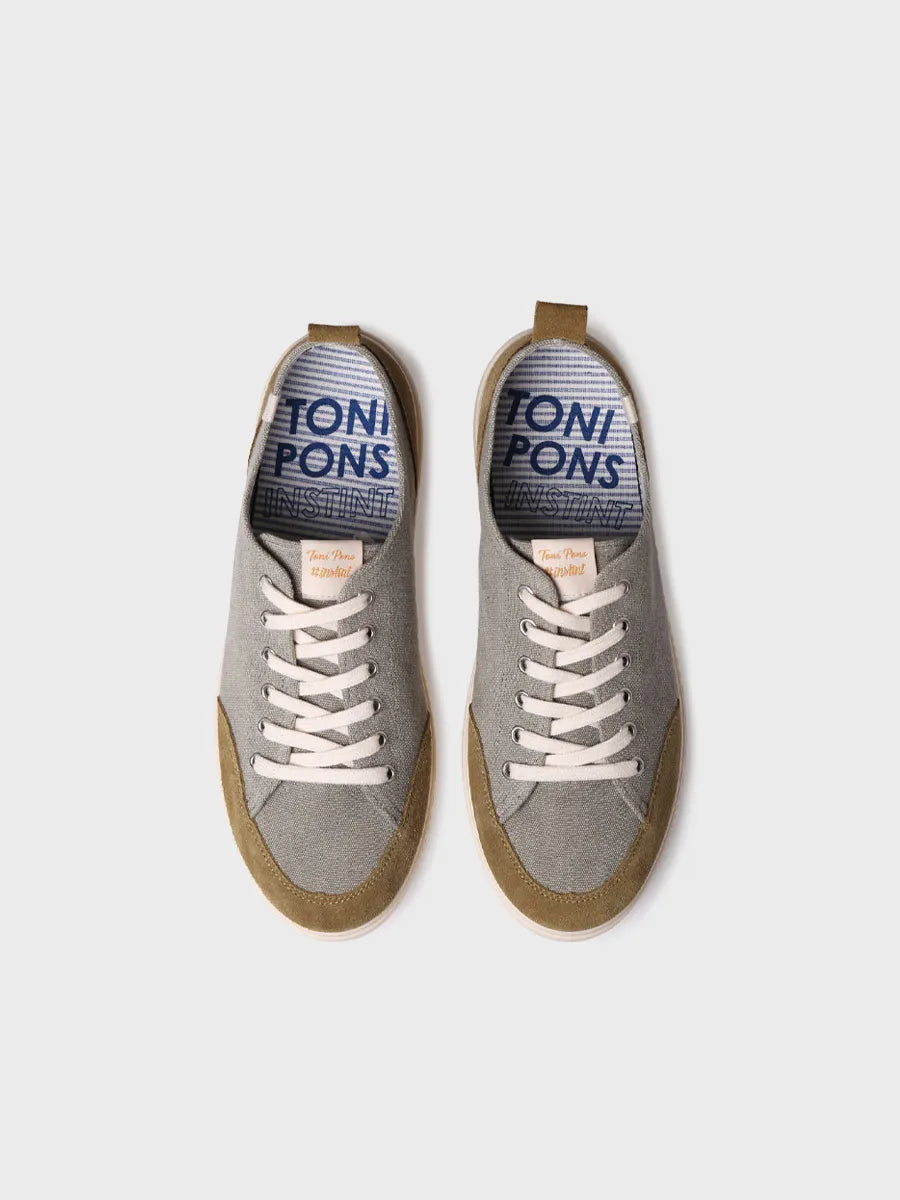 zapatillas hombre - Zapatilla deportiva de hombre en algodón con cordones | IRON - Toni Pons