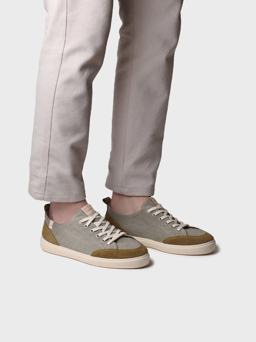 zapatillas hombre - Zapatilla deportiva de hombre en algodón con cordones | IRON - Toni Pons