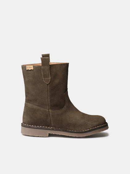 Botines mujer - Botines planos de mujer en serraje | IRUN-SY - Toni Pons