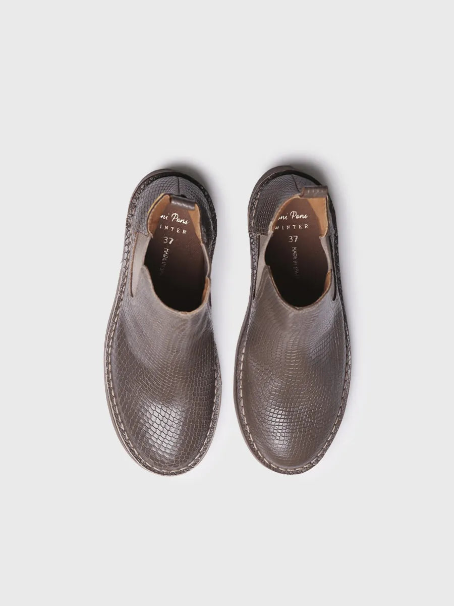 botines mujer - Botín para mujer en piel efecto serpiente | ISA-CC - Toni Pons