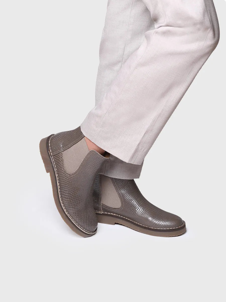 botines mujer - Botín para mujer en piel efecto serpiente | ISA-CC - Toni Pons