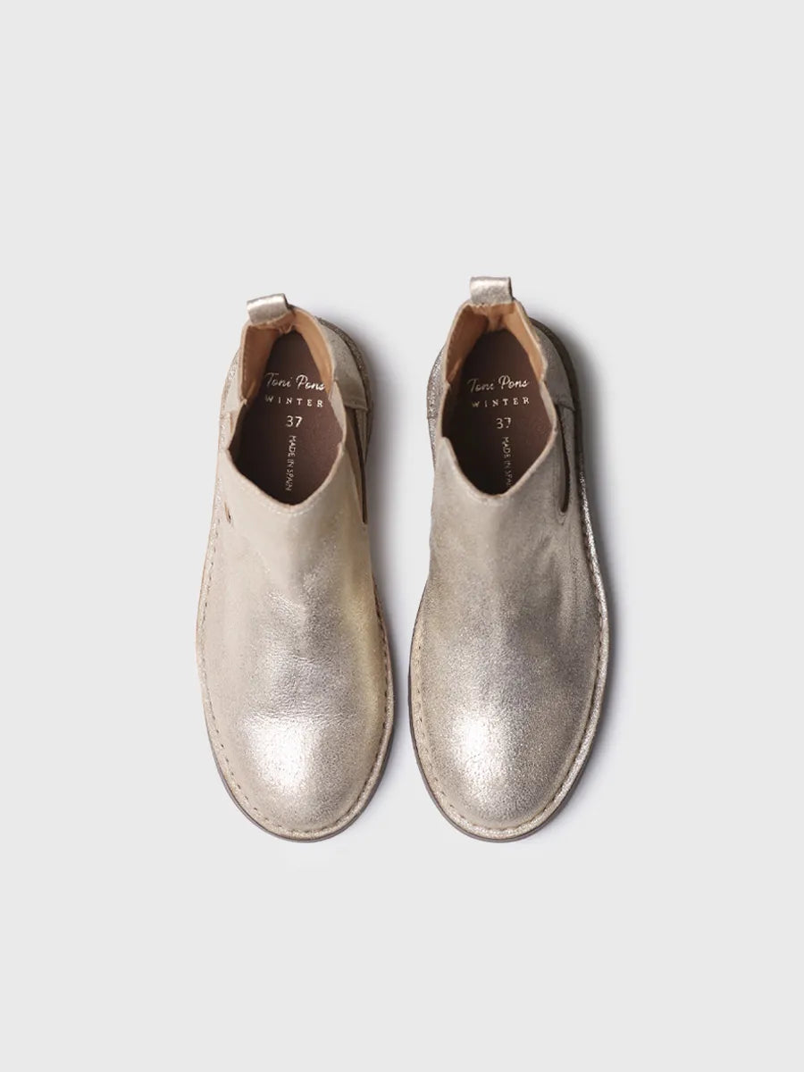 botines mujer - Botín plateado para mujer | ISA-PL  - Toni Pons