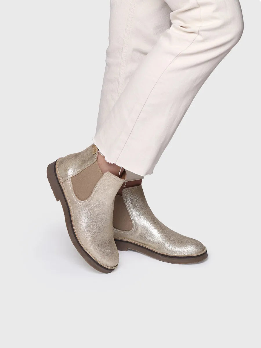 botines mujer - Botín plateado para mujer | ISA-PL  - Toni Pons