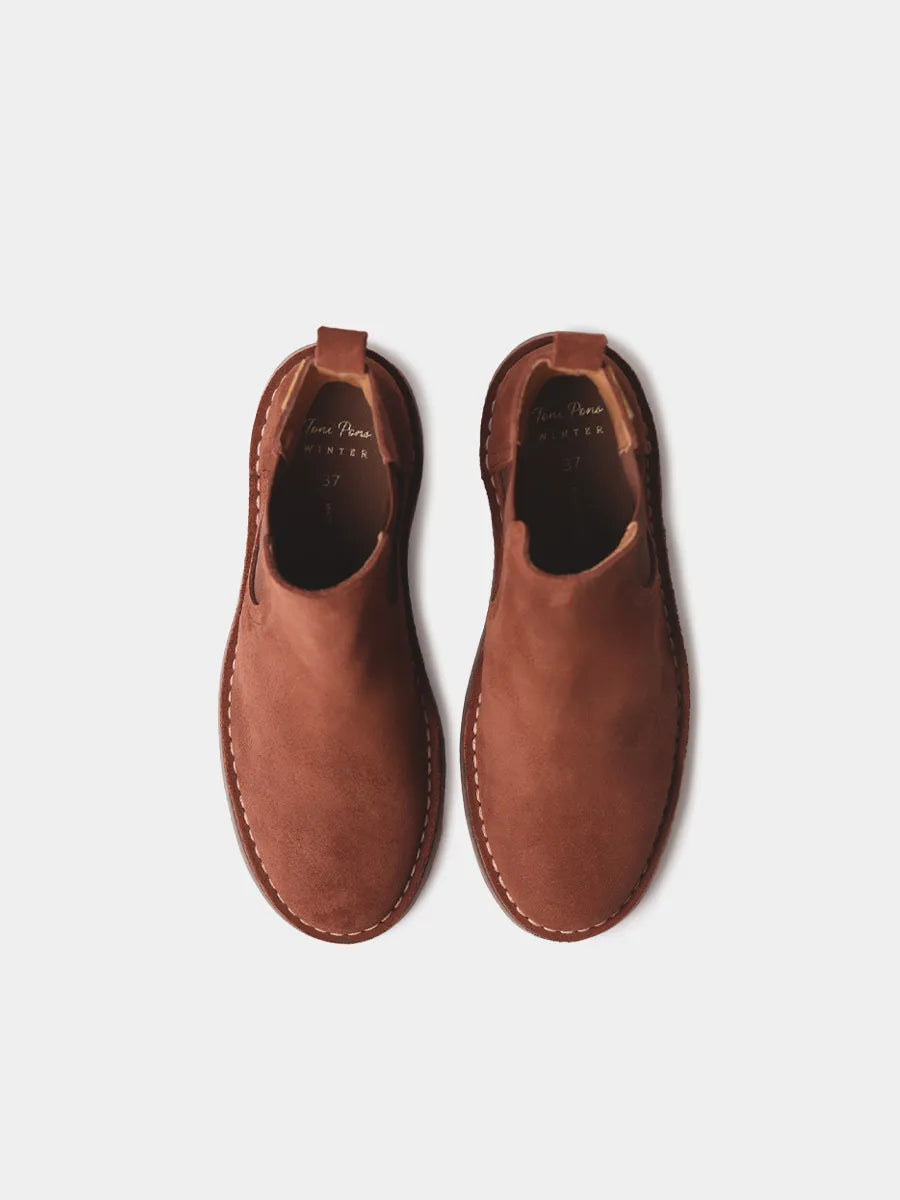 Botines mujer - Botín para mujer en serraje con elásticos laterales | ISA-SY  - Toni Pons