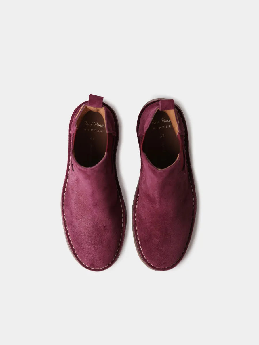 Botines mujer - Botín para mujer en serraje con elásticos laterales | ISA-SY  - Toni Pons