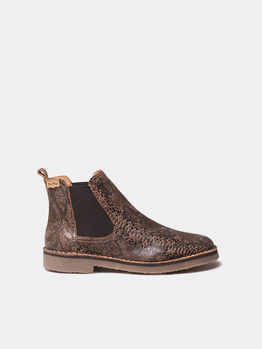 Women's leather ankle boot