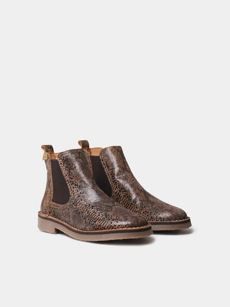 Women's leather ankle boot