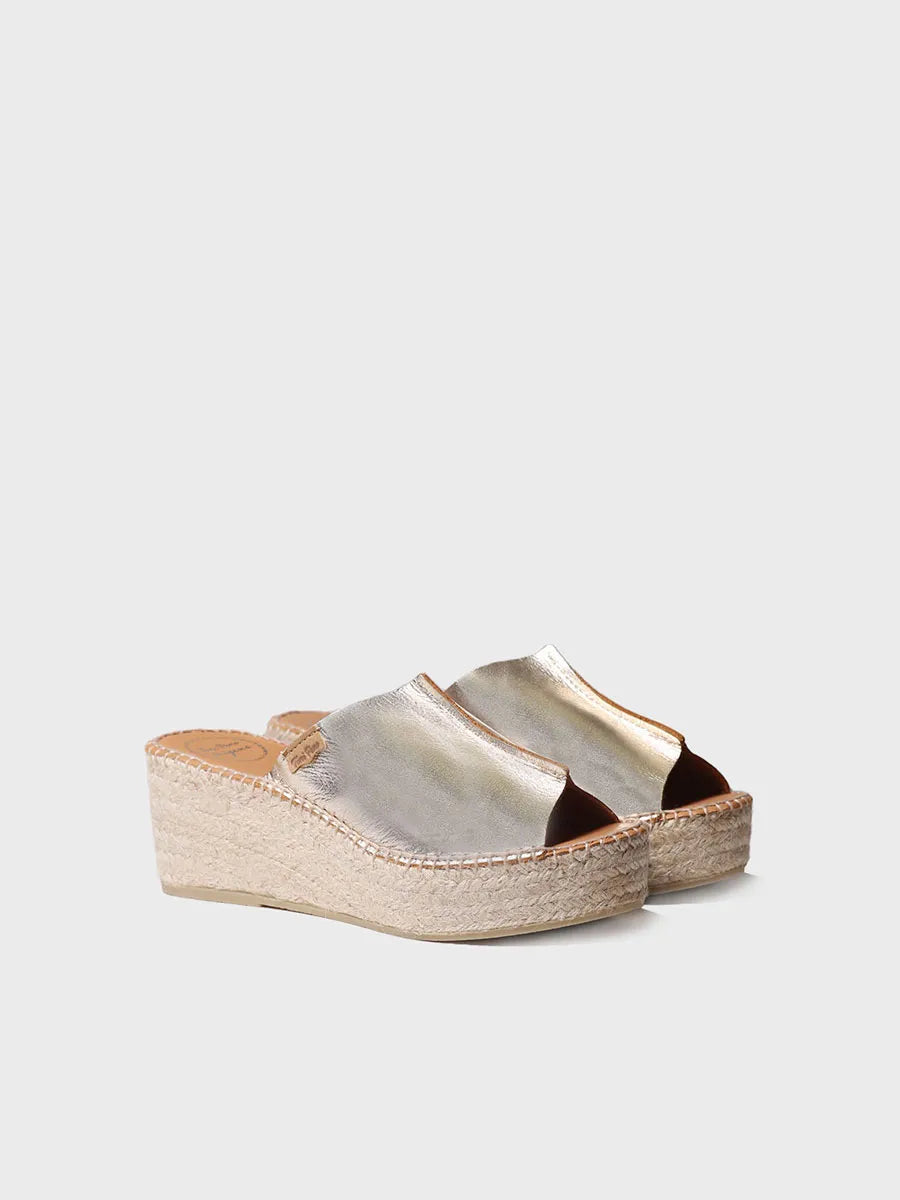zapatillas mujer - Alpargata de piel destalonada en color Blanco | IVONNE - Toni Pons