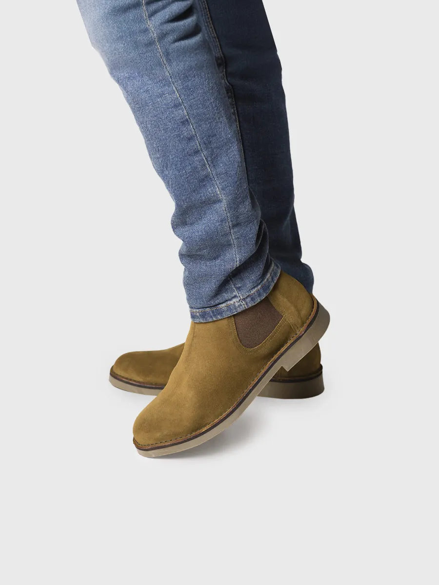 botines mujer - Botín Chelsea para hombre en serraje | JAN-SY  - Toni Pons