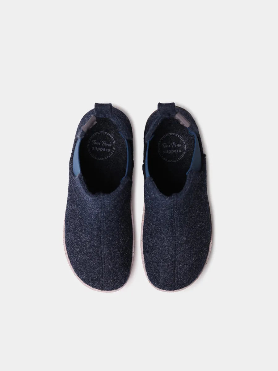 Women's ballerina-style velvet slippers