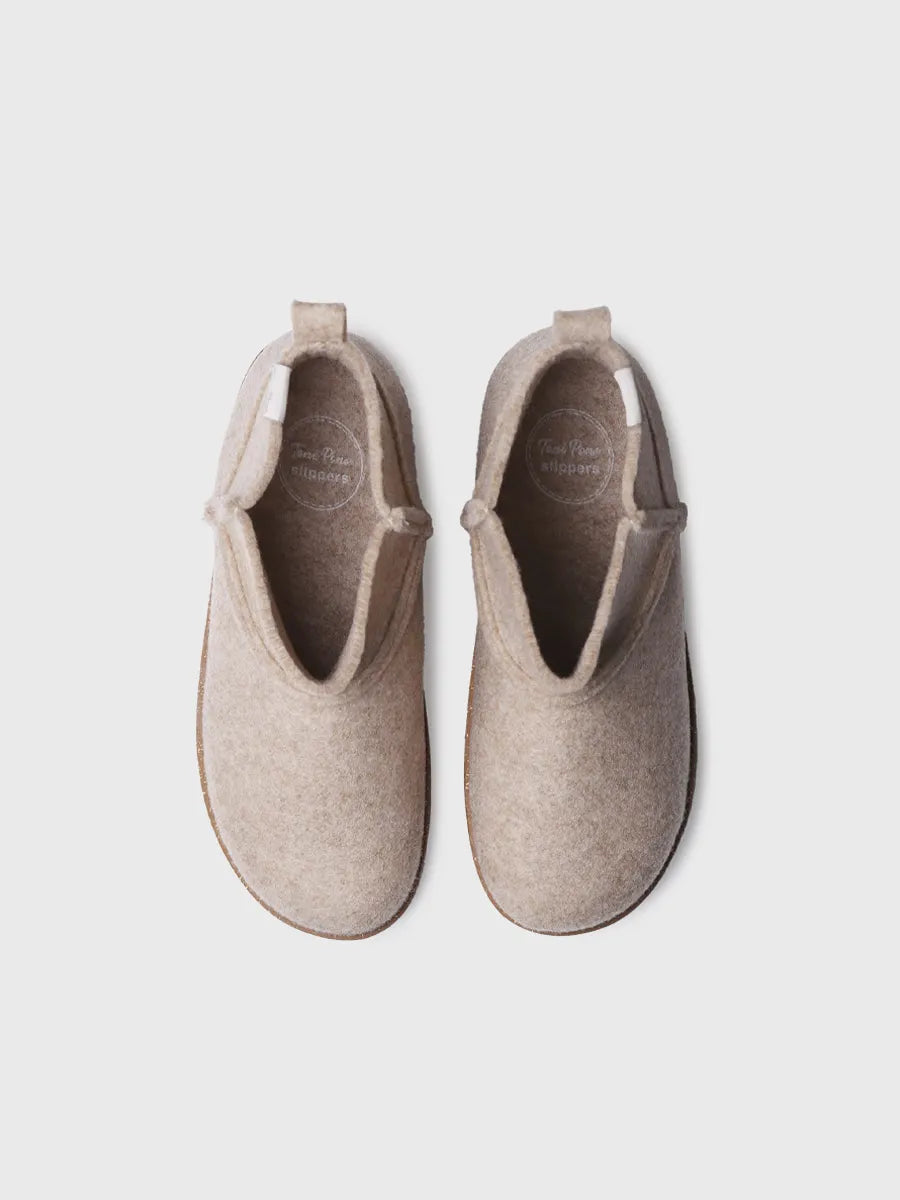 zapatillas mujer - Slipper abotinada para mujer en fieltro reciclado | JIANA-FR - Toni Pons