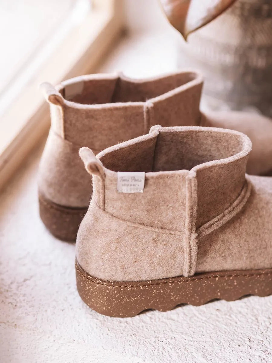 zapatillas mujer - Slipper abotinada para mujer en fieltro reciclado | JIANA-FR - Toni Pons