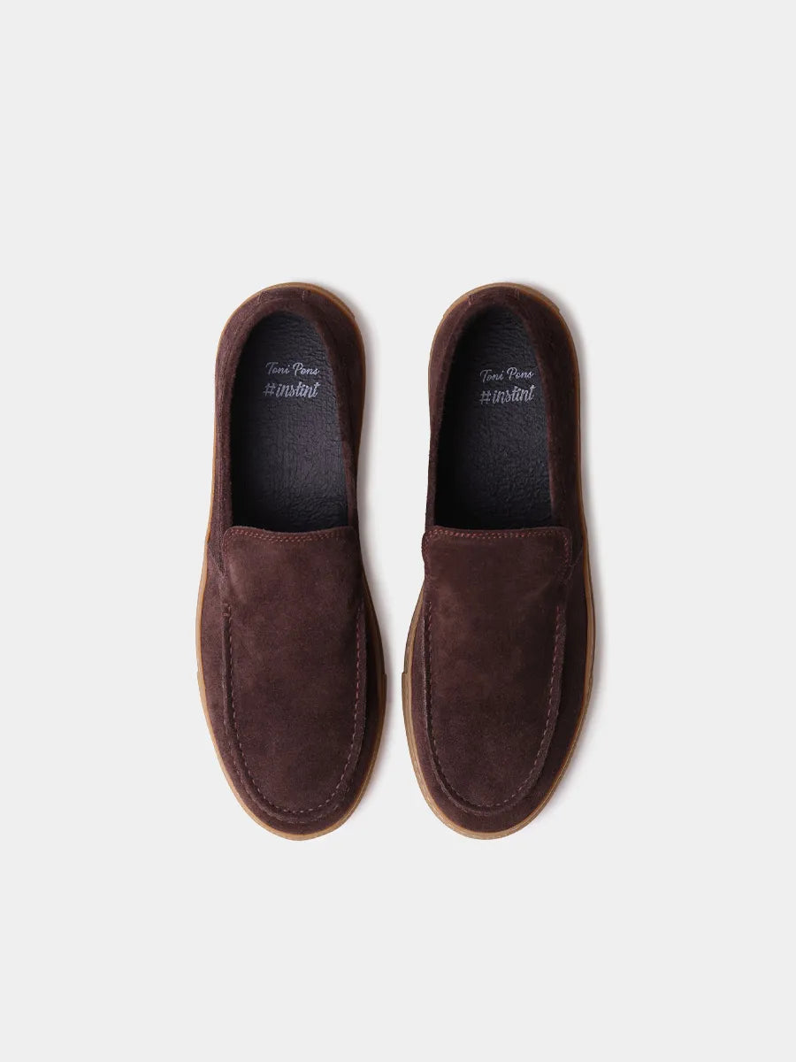 Zapatos con cordones hombre - Mocasines para hombre en serraje y suela de goma | JOAN - Toni Pons