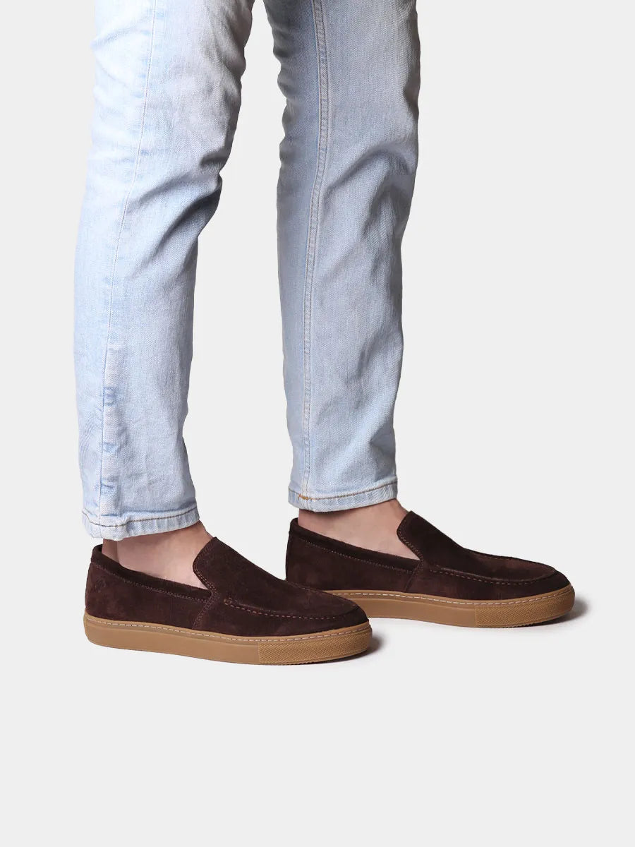 Zapatos con cordones hombre - Mocasines para hombre en serraje y suela de goma | JOAN - Toni Pons