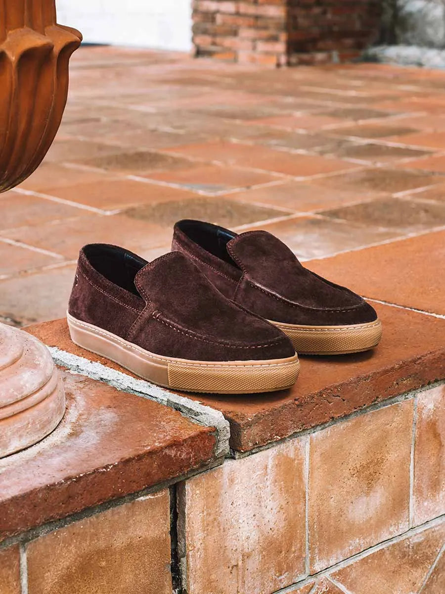 Zapatos con cordones hombre - Mocasines para hombre en serraje y suela de goma | JOAN - Toni Pons