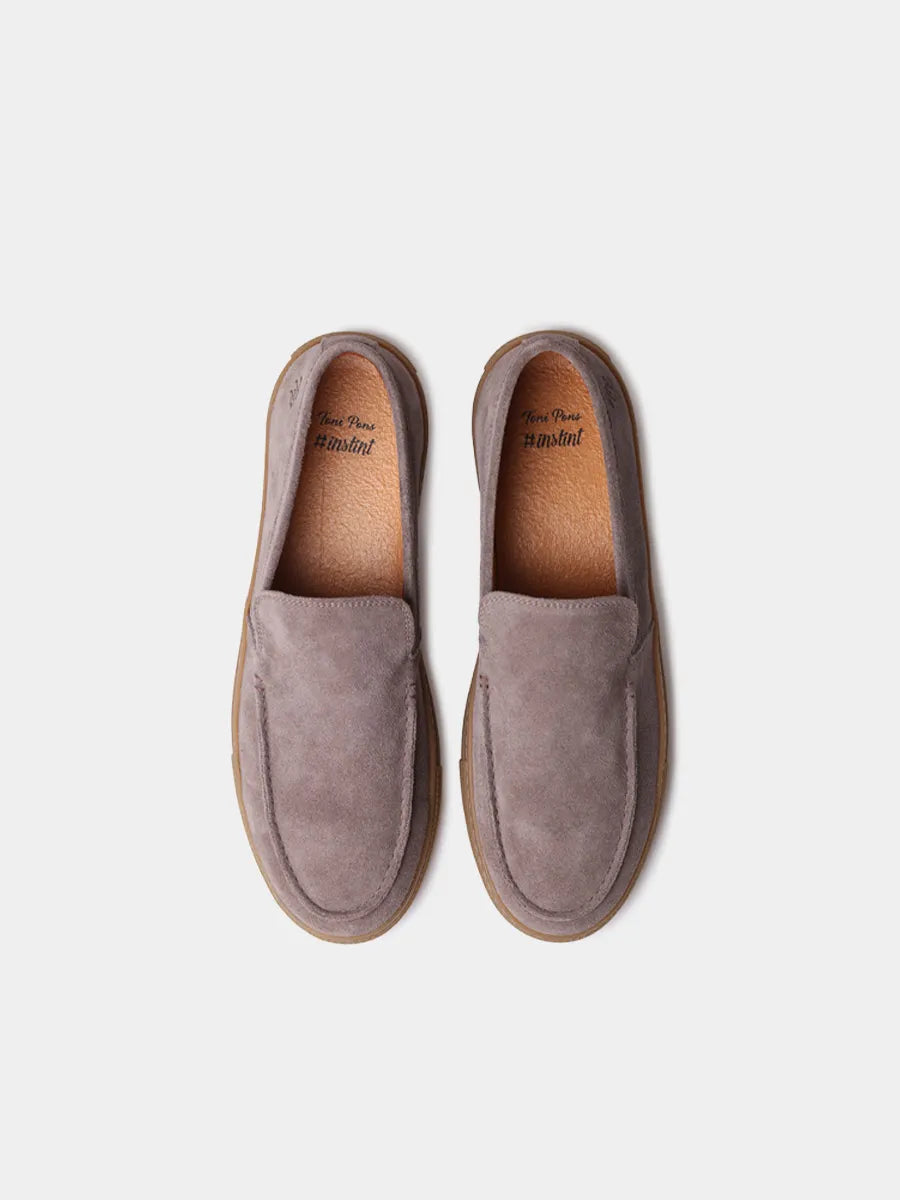 Zapatos con cordones hombre - Mocasines para hombre en serraje y suela de goma | JOAN - Toni Pons