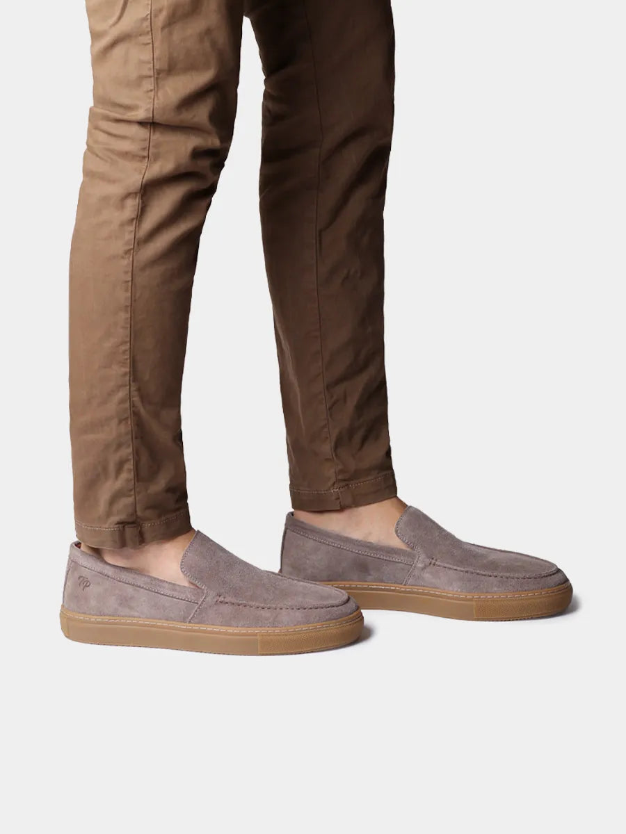 Zapatos con cordones hombre - Mocasines para hombre en serraje y suela de goma | JOAN - Toni Pons