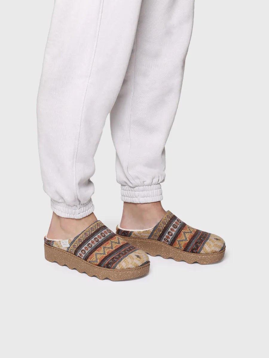 zapatillas mujer - Zapatilla de casa de mujer con motivos étnicos | JOYCE-YA - Toni Pons