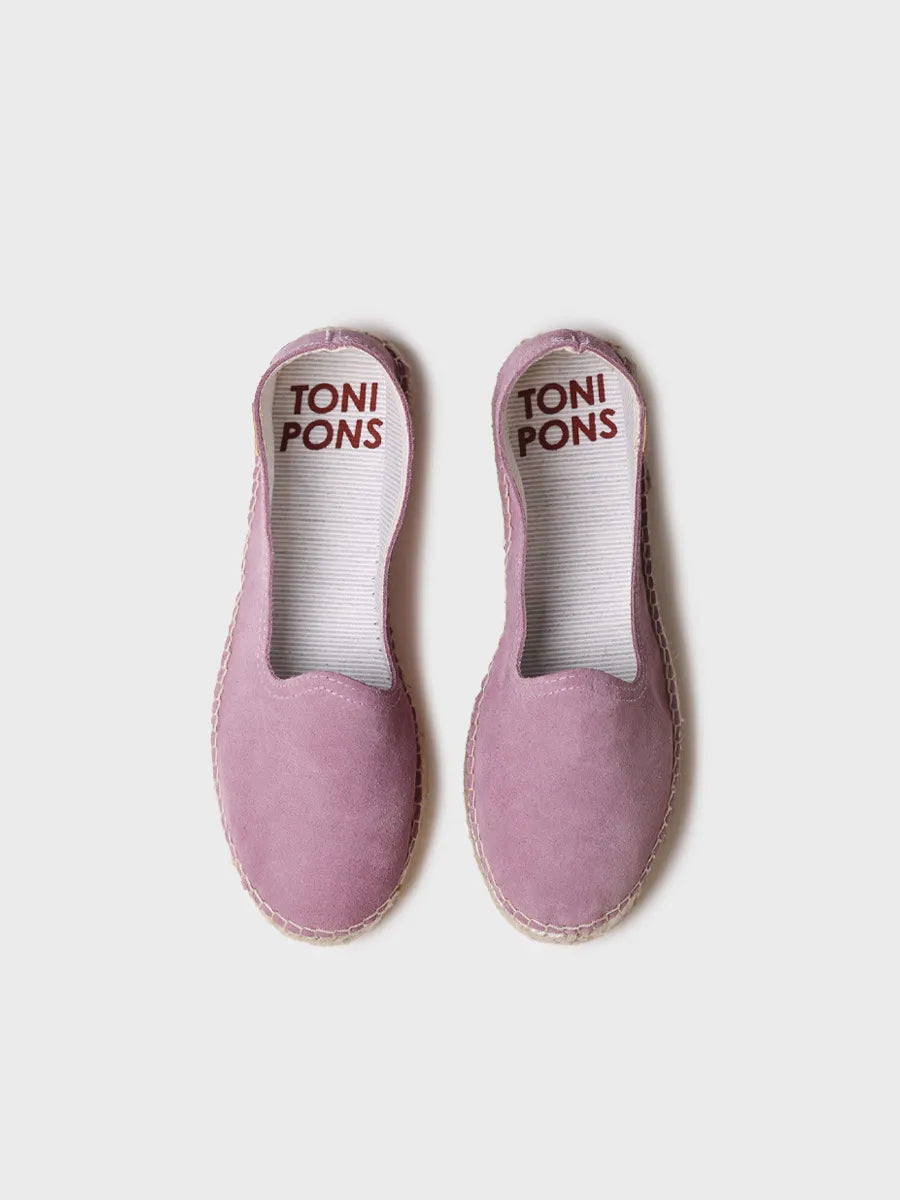 zapatillas mujer - Alpargata cerrada de mujer en serraje con suela de yute | KEIRA - Toni Pons