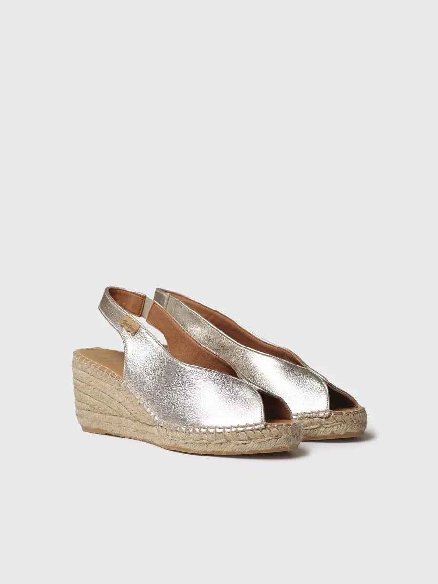 zapatillas mujer - Alpargata de cuña estilo peep toe | LAILA-P - Toni Pons