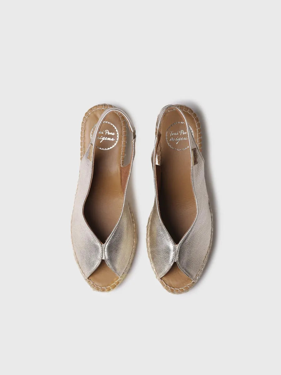 zapatillas mujer - Alpargata de cuña estilo peep toe | LAILA-P - Toni Pons