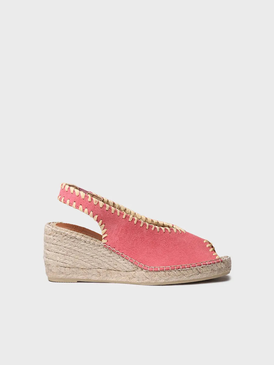アントン Alpargata de cuña estilo peep toe | LAILA-SD