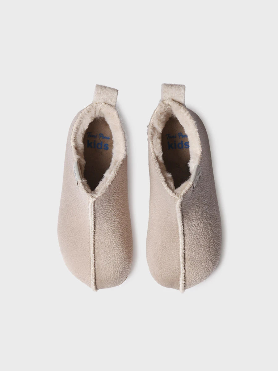 Chausson fermé en daim pour femme | LIS-BD