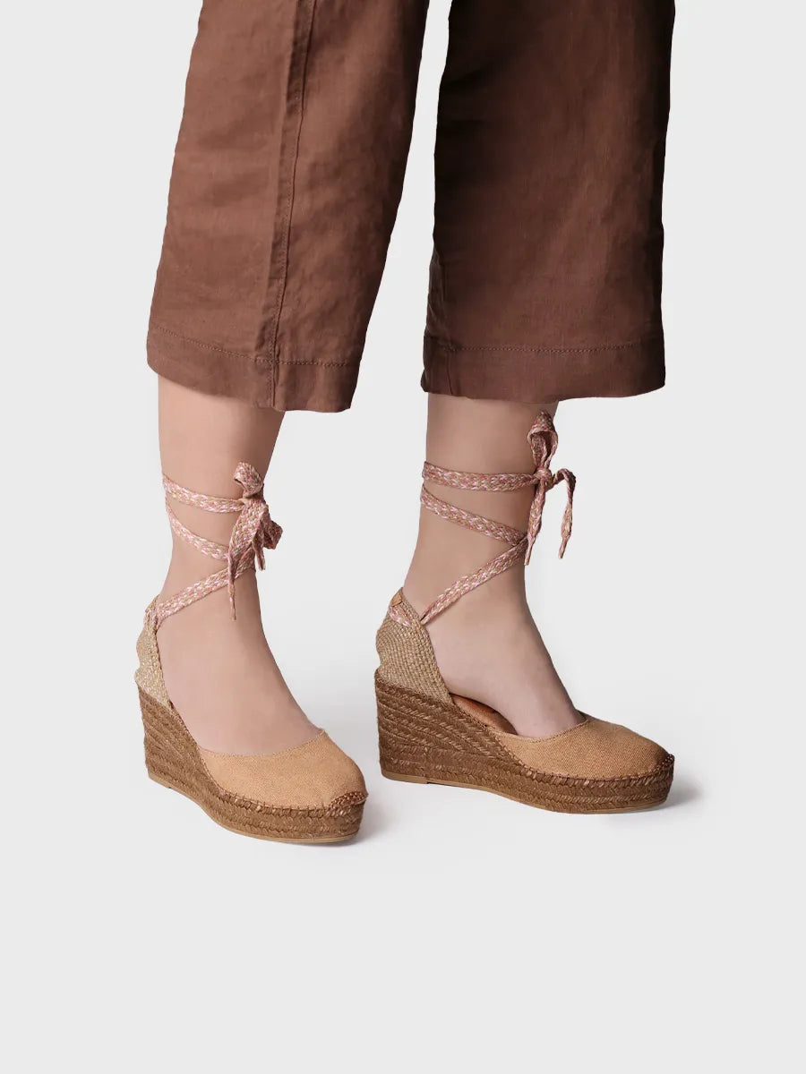 Alpargata mujer - Alpargata de cuña de mujer en algodón - Toni Pons