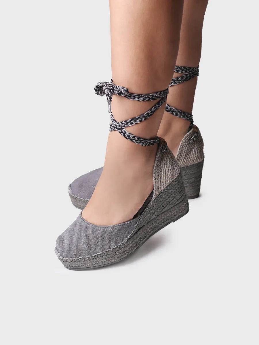 Alpargata mujer - Alpargata de cuña de mujer en algodón - Toni Pons