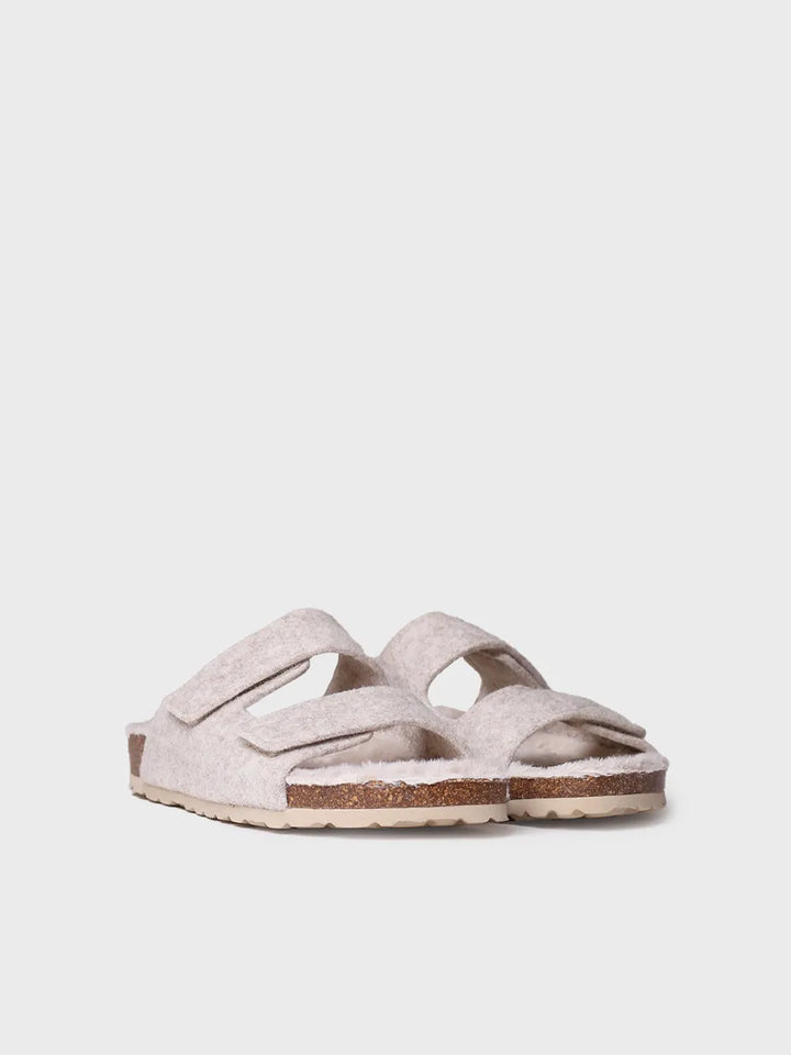 - Slipper abierta para mujer en fieltro y borrego | LIZY - Toni Pons