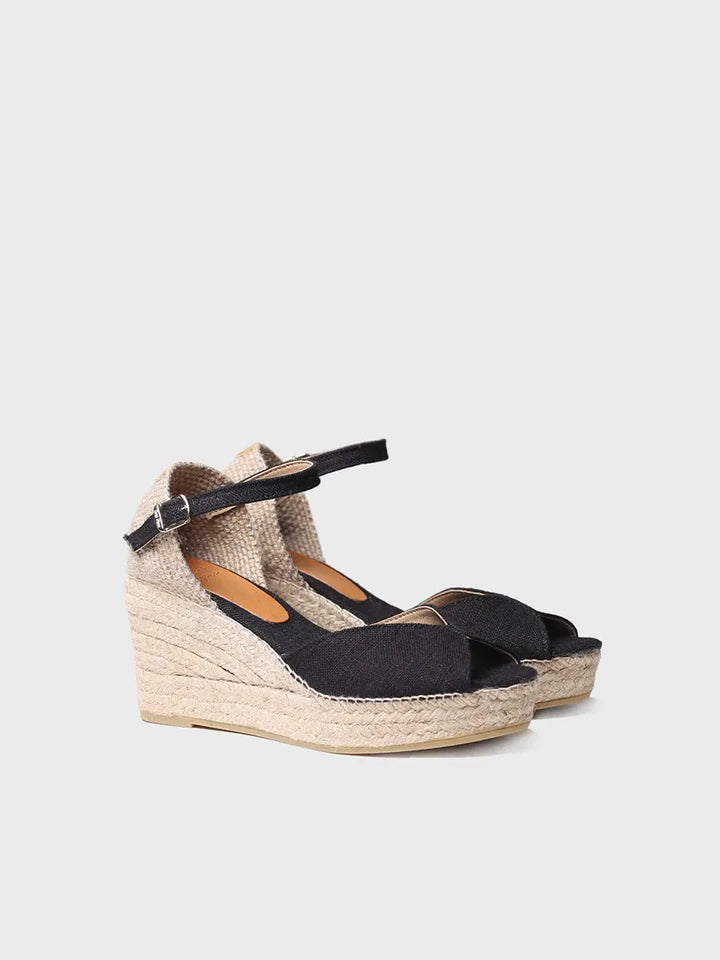 Alpargata mujer - Alpargata de cuña con hebilla - Toni Pons