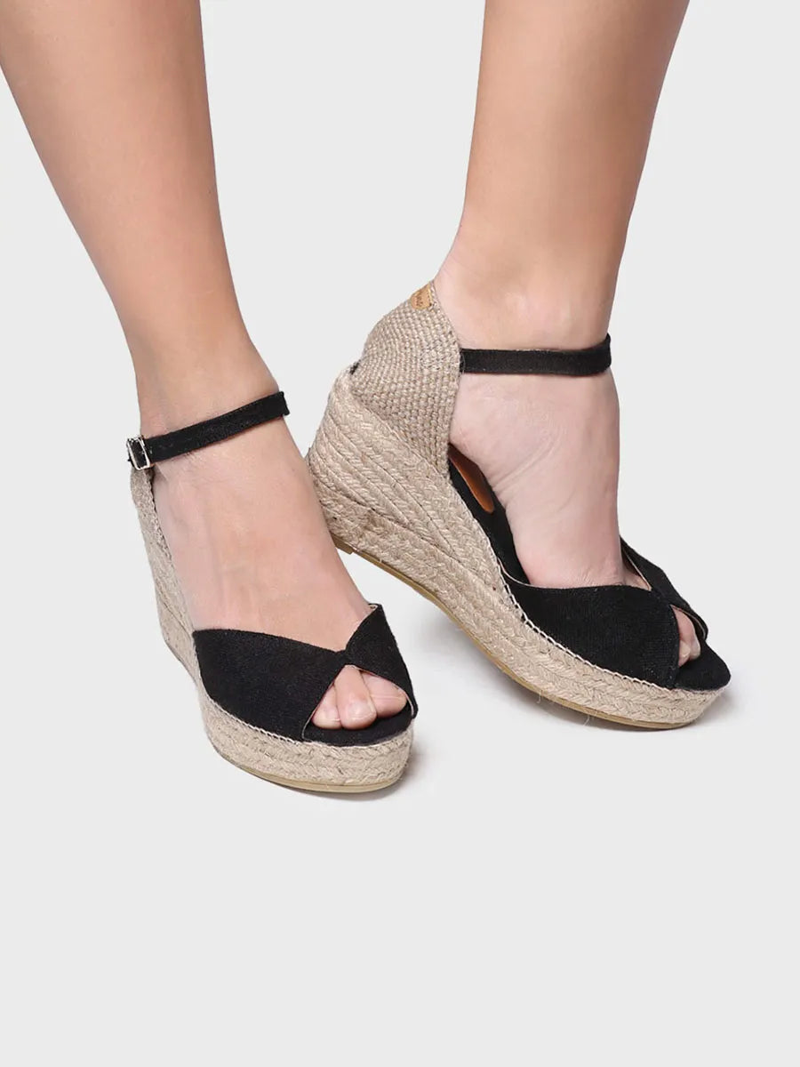 Alpargata mujer - Alpargata de cuña con hebilla - Toni Pons