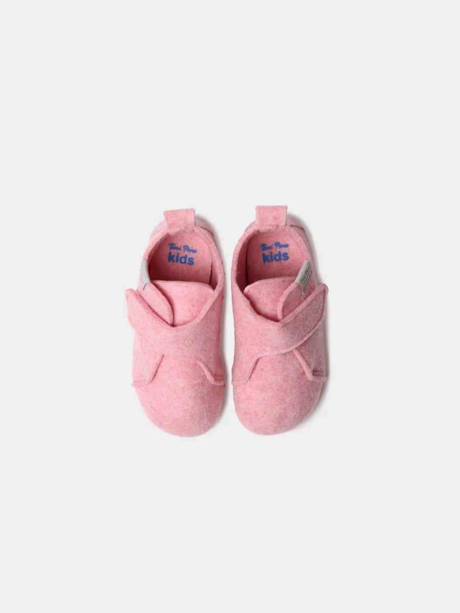 Zapatillas de casa para niño y bebé en fieltro reciclado | LUMI-FR