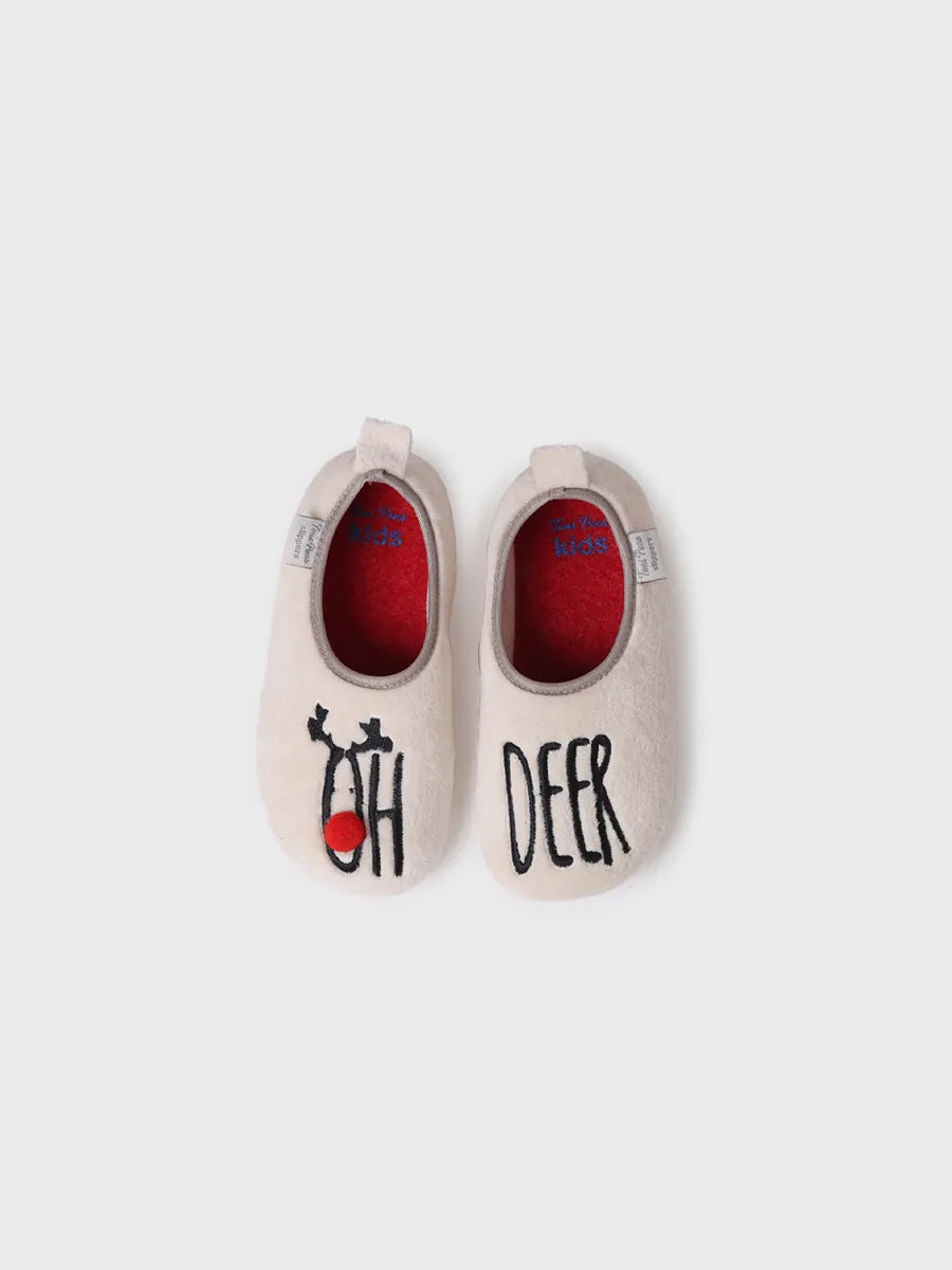 zapatillas infantiles - Slippers para niños en crudo | LUX-DR - Toni Pons
